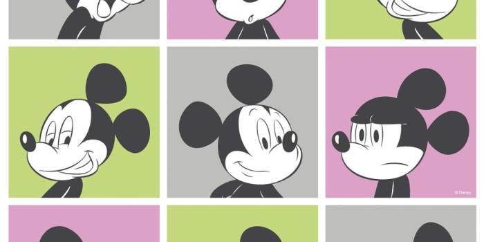 1000x1000 Galerie Official Disney Mickey Mouse Pop Art Pattern Cartoon Childrens  Wallpaper MK3013-3