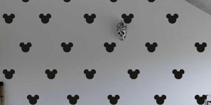 1000x1000 Large Size Cartoon Mickey Mouse Head Shape Wall Sticker For Baby Kids Room  Kindergarten Wallpaper 7*8.5cm*20pcs Vinly Wall Decal