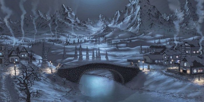 1600x899 Beautiful Nature Images And Wallpapers: Snow Mountain Night