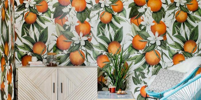 2274x2187 Blooming Citrus Wallpaper | Anewall Mural Wallpapers