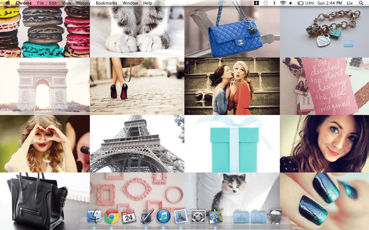 1280x800 DIY Collage Desktop Background | Live a life worth writing about.