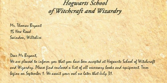 752x1063 Harry Potter Letter | gplusnick