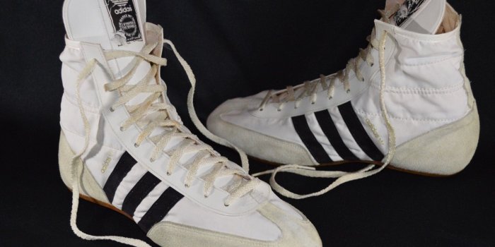 1600x1063 Vintage Adidas 80's Hight Top White Boots Freddie Mercury Wrestling