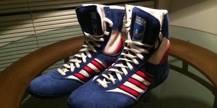 1024x768 Fit size 7, 80s Adidas wrestling shoes - French made