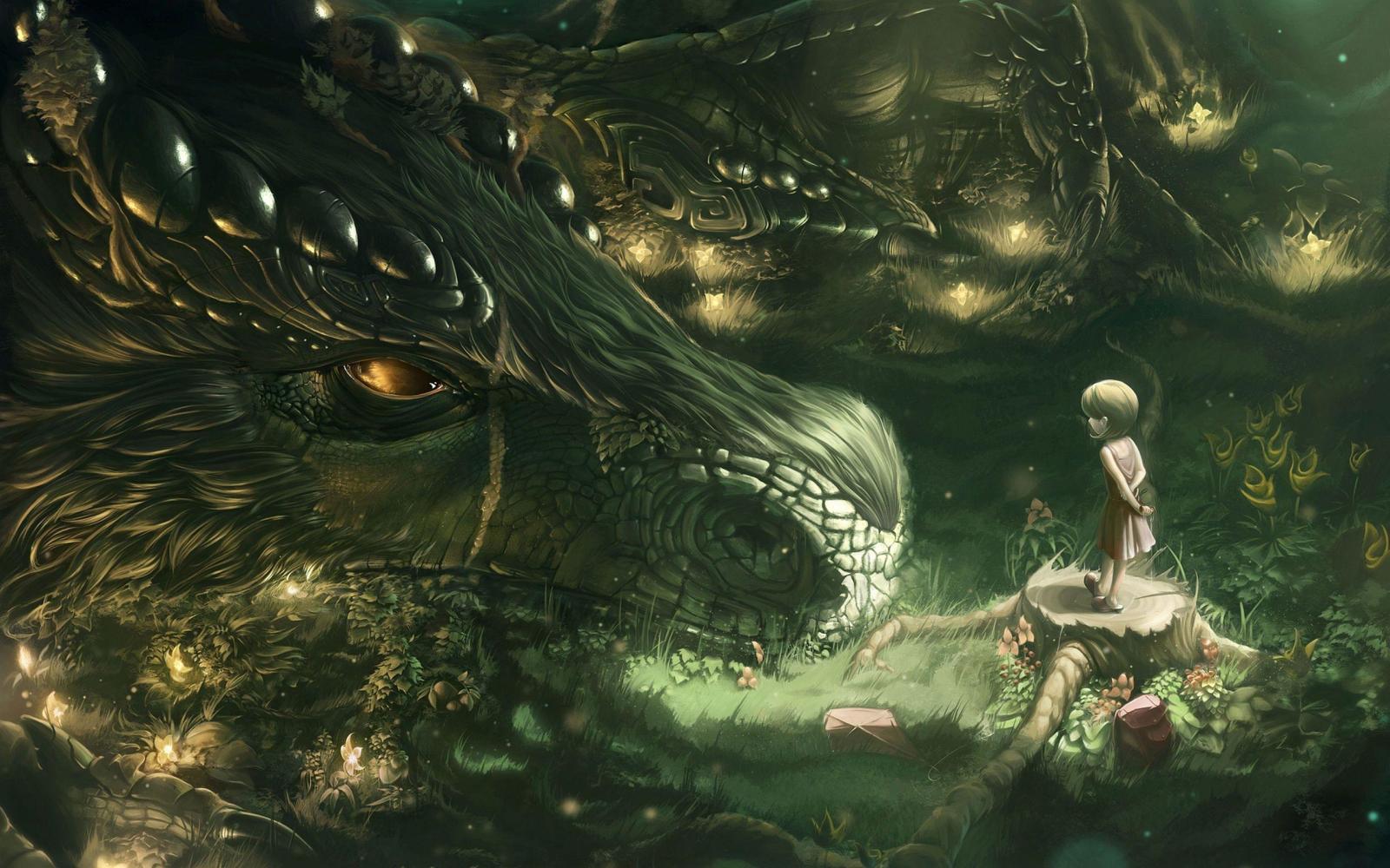 2560x1600 Green Dragon Wallpapers