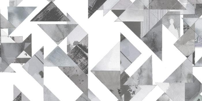 1536x1536 Trade Routes-Geometric Print Wallpaper in Pastel Colorway, on Smooth Paper