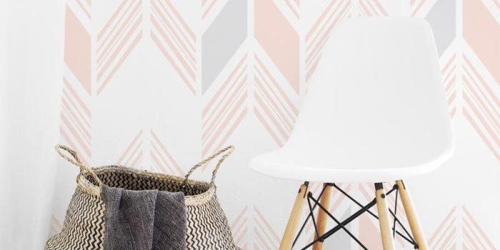 900x900 Pastel herringbone print wallpaper