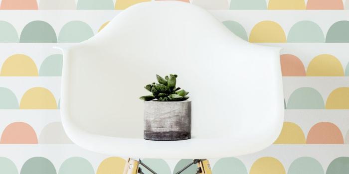 1200x1200 Pastel Geometric Clouds Removable Wallpaper, Kids Room Print, Traditional  or Self adhesive material