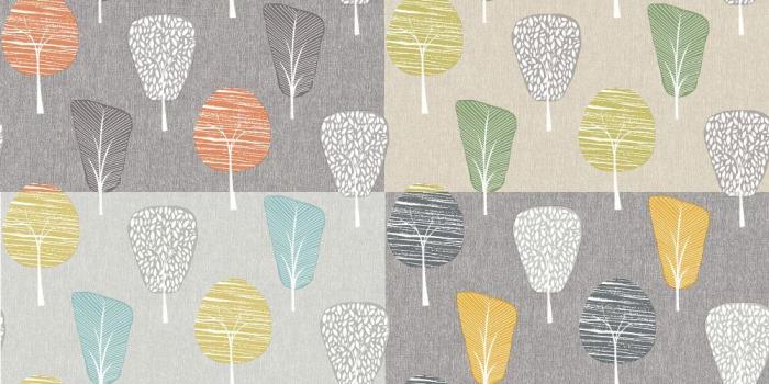 1000x1000 Details about Arthouse Retro Tree Smooth Leaf Pattern Striped Fun Pastel  Colour Wallpaper