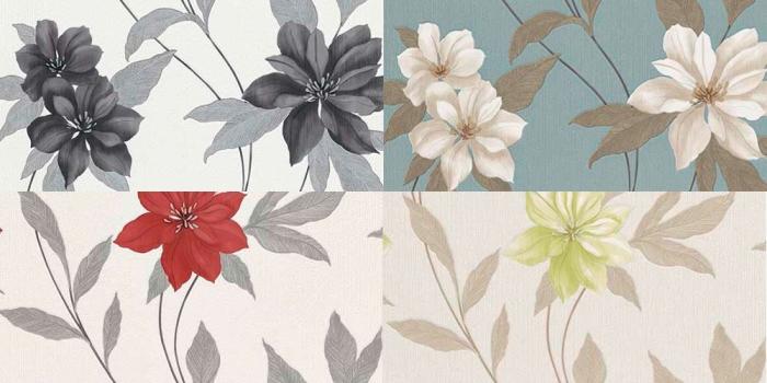 1000x1000 Details about Erismann Spring Floral Metallic Textured Blown Vinyl Pastel  Wallpaper
