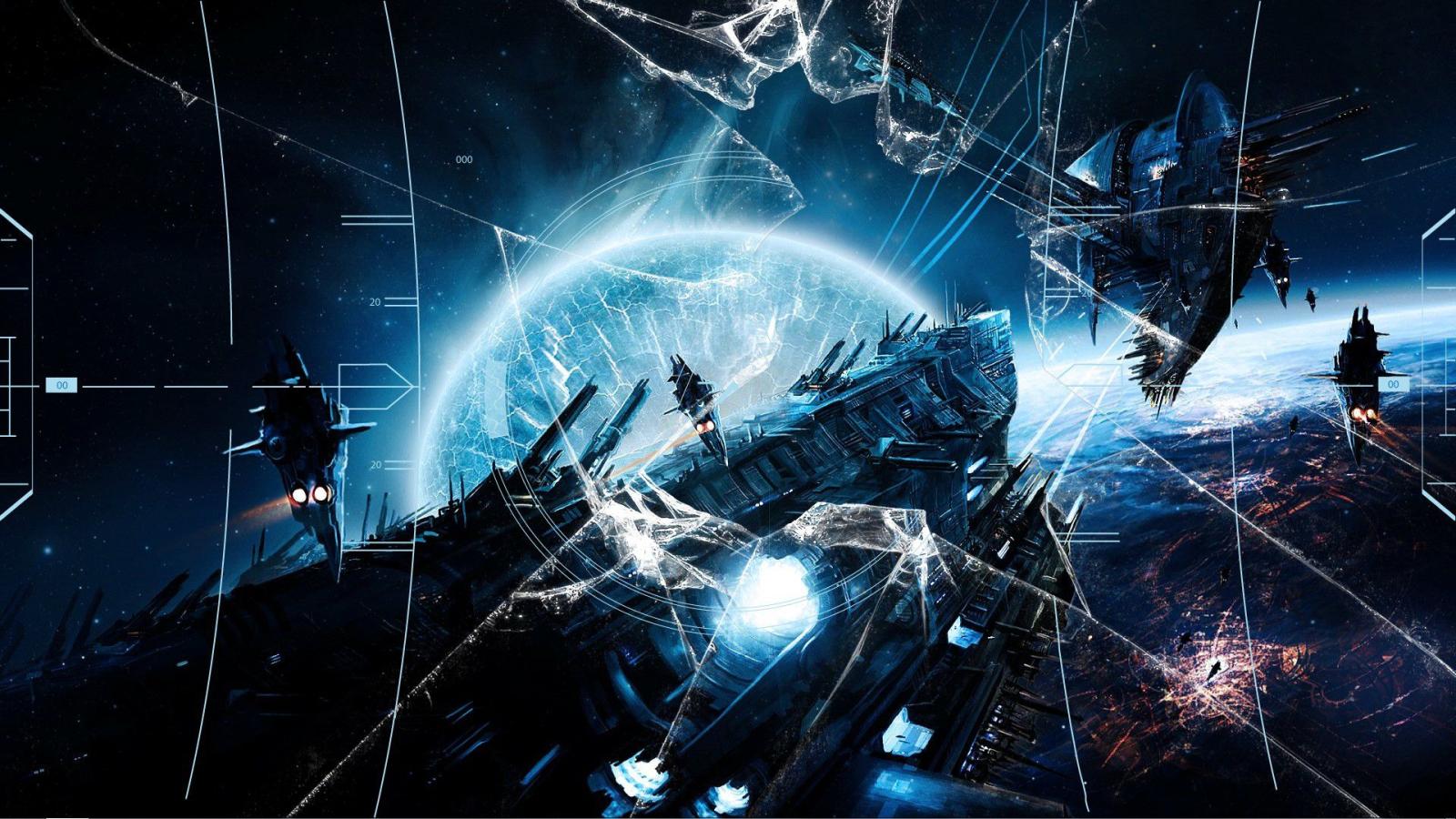 1920x1080 Broken Computer Cracked Screen Wallpaper 1920x1080 - Wallpapers Browse