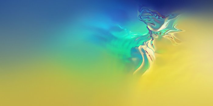 3000x1688 Samsung Galaxy S10 Blue Green Abstract Stock Wallpapers | HD