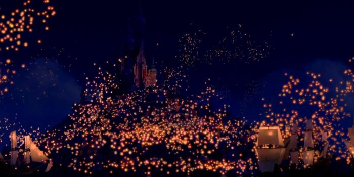 1600x1000 Free download wallpaper Tangled dream flashlights castle desktop