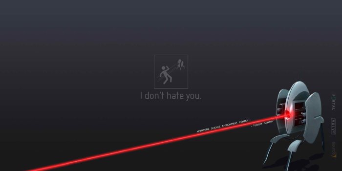 1920x1200 Portal, Aperture Laboratories, Turret :: Wallpapers