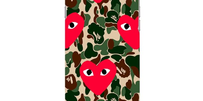 916x916 comme des garcons x bape camo for iphone 5/5s 6/6s 6/6s plus case 3D