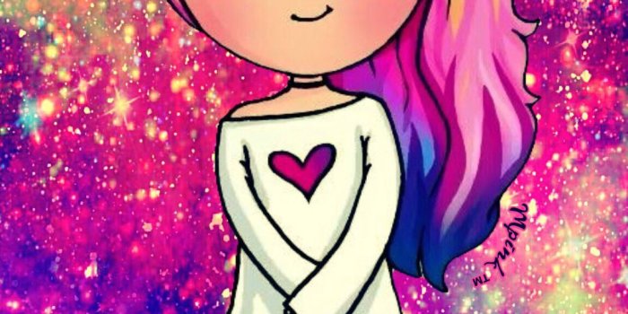 1080x1920 Cute Galaxy Girl Wallpaper - Galaxy Cute Wallpapers For Girls Free