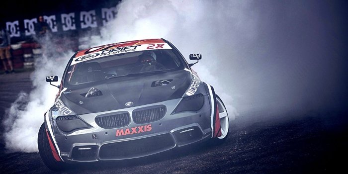 1280x720 Image BMW 6 Series Coupe E63 drift Front automobile