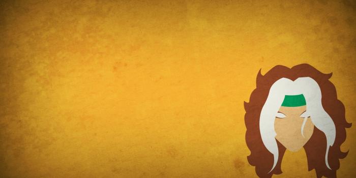 1920x1080 X-Men Rogue artwork, minimalism, Blo0p, X-Men, yellow background HD