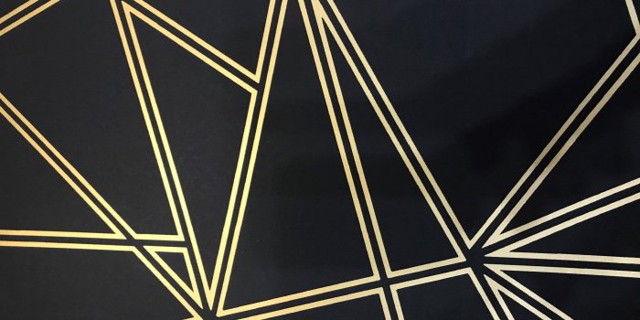 4032x3024 Paladium Geometric Wallpaper Black / Gold Holden 90114