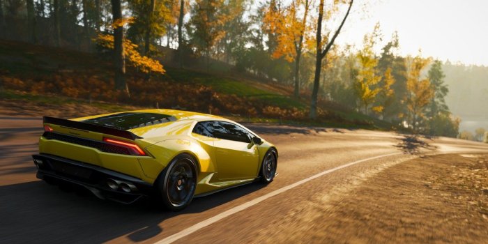 1332x850 Wallpaper lamborghini, cars, forza, forza horizon, autum, forza