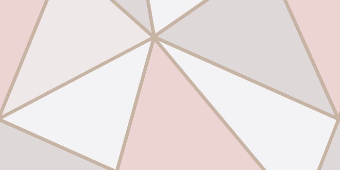 3930x4000 Fine décor Apex Rose gold Geometric Metallic effect Wallpaper | Departments  | DIY at B&Q