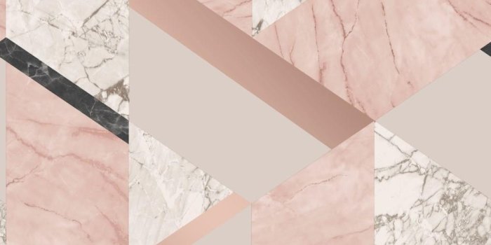 950x950 Pink Rose Gold Marble Geometric