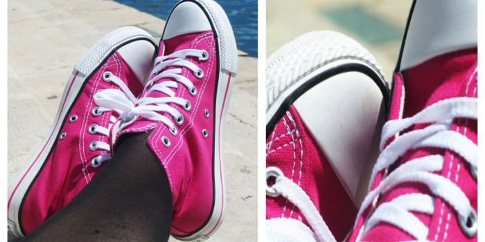 1366x768 Pink Converse Wallpaper - #traffic-club