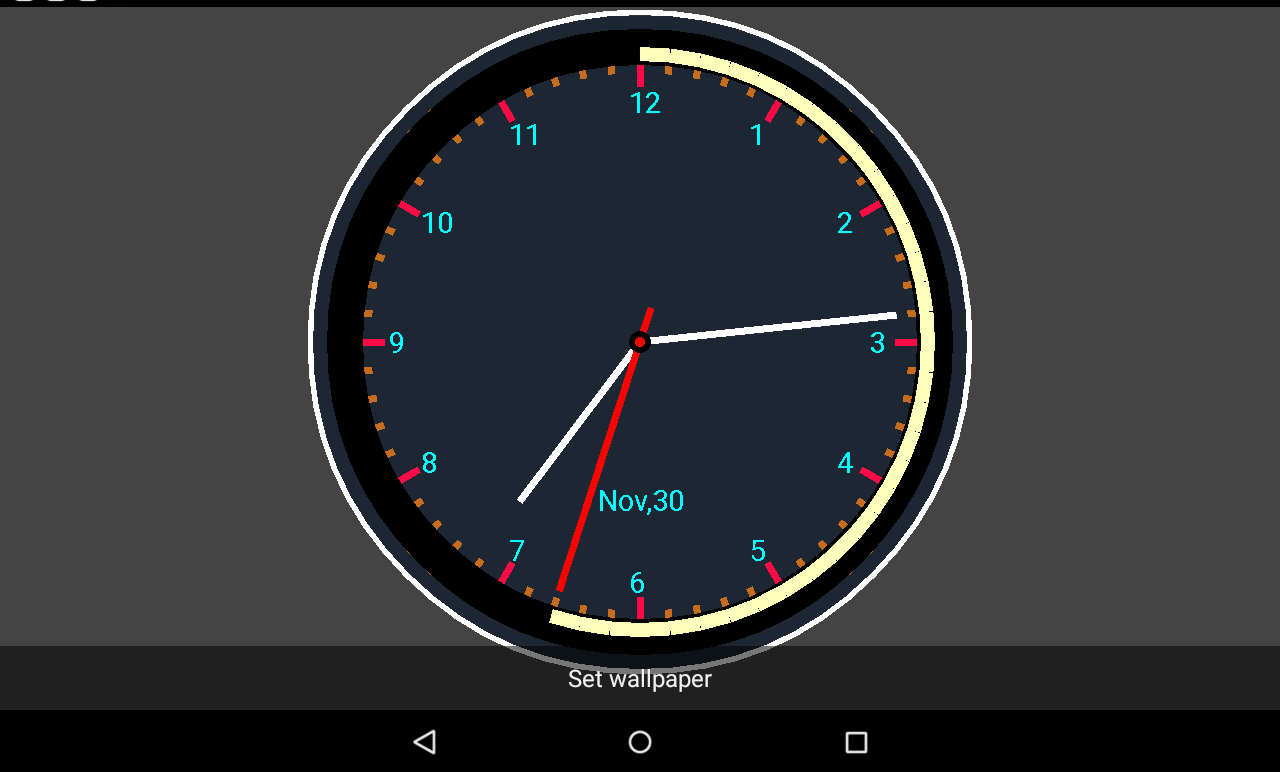 1280x772 Live Clock Wallpaper - Live Clock Wallpapers For Android (#801681