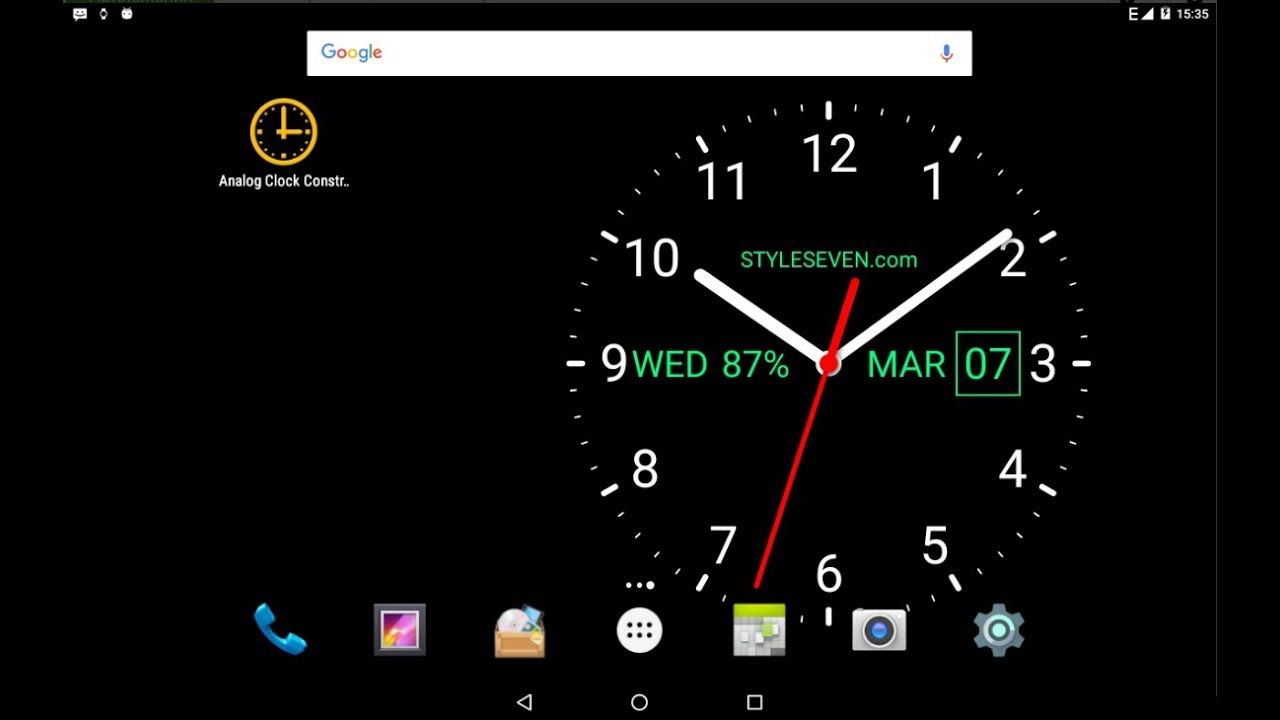 1280x720 Analog Clock Live Wallpaper-7