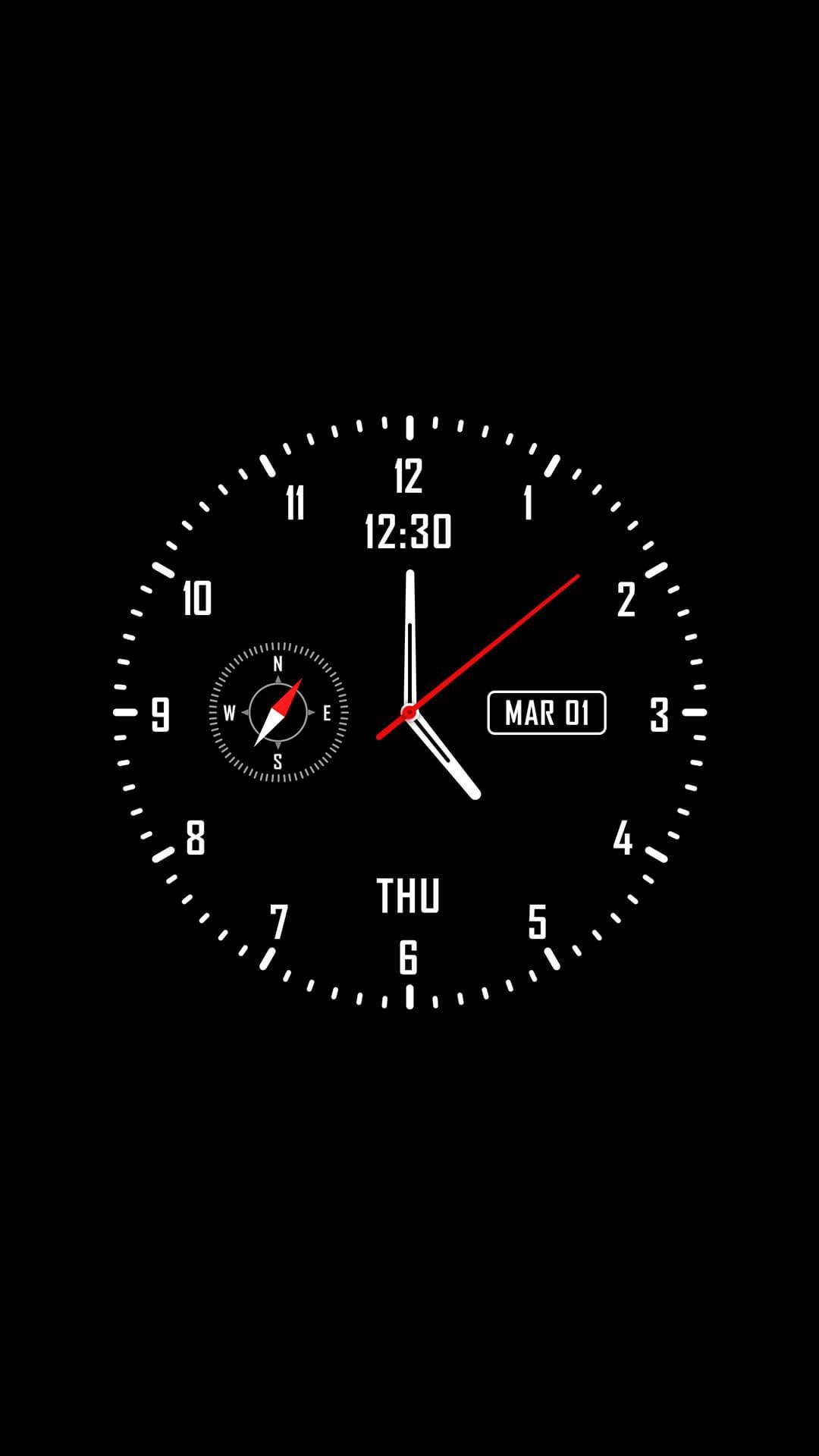 1080x1920 Analog clock & watch face live wallpaper for Android - APK Download