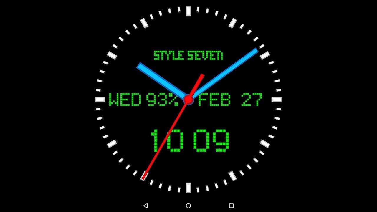 1280x720 Advanced 3D Analog Clock Live Wallpaper-7