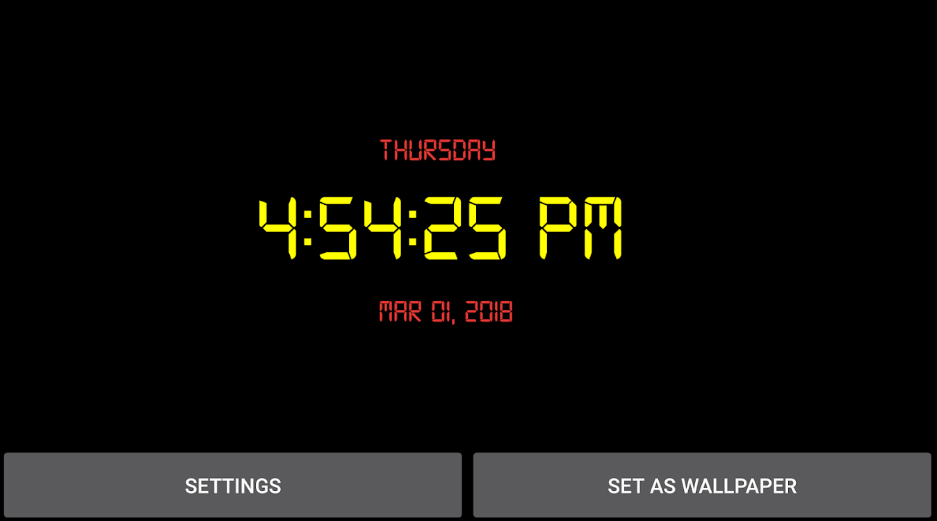 1348x750 Digital Clock Live Wallpaper – (Android Apps) — AppAgg