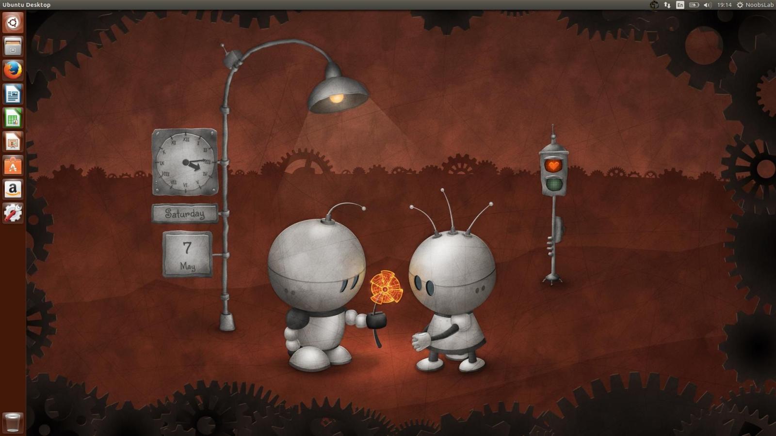 1920x1080 Wallch 4: Wallpaper Manager (Live Clock) for Ubuntu/Linux Mint via