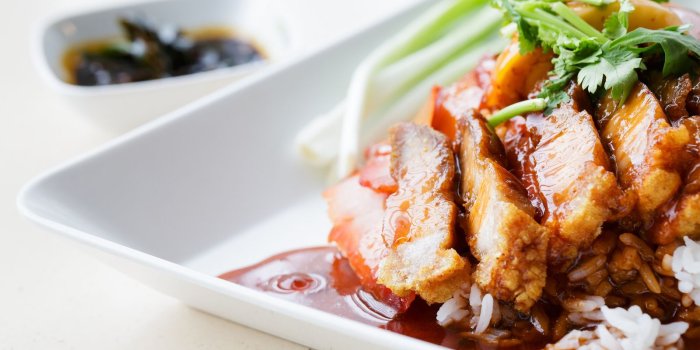 1600x1000 Download wallpaper food, sauce, rice, greens free desktop wallpaper