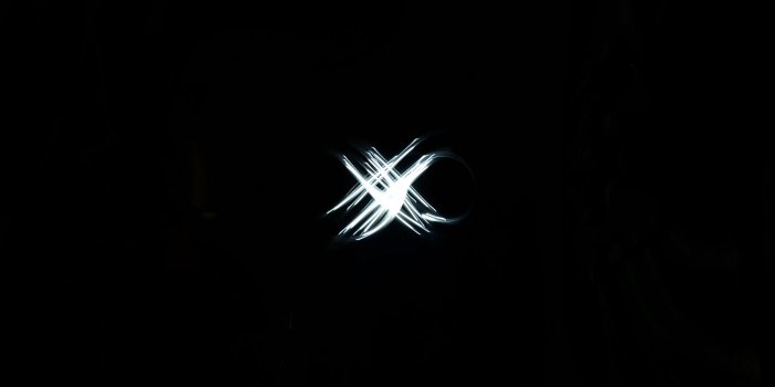 2048x1152 Download wallpaper 2048x1152 lines, blur, black background ultrawide