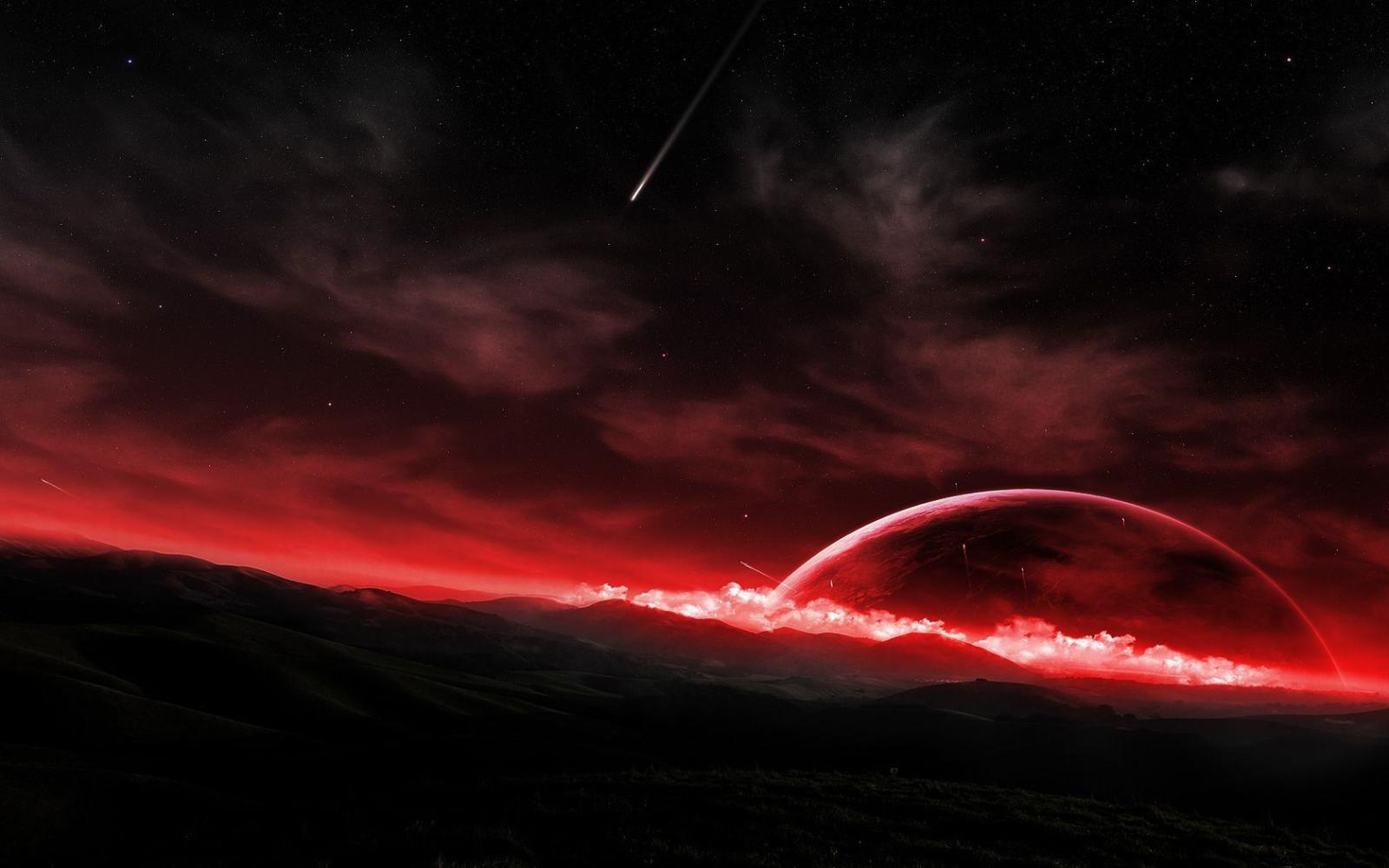 1680x1050 Red universe | Fantasy | Planets wallpaper, Cartoon wallpaper hd