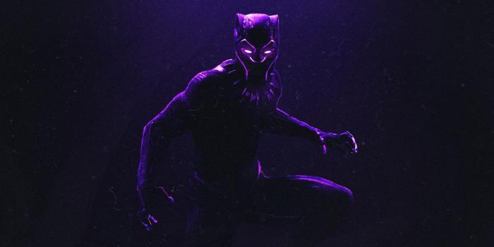 2048x1152 Download 2048x1152 wallpaper black panther, dark, glowing suit, art