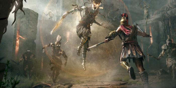 1332x850 Wallpaper soldiers, Assassins creed, Medusa, assassin, guards