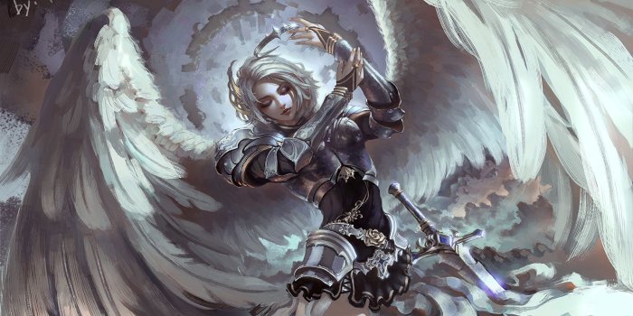 1920x1080 Desktop Wallpapers armour Warriors Wings Girls Fantasy 1920x1080