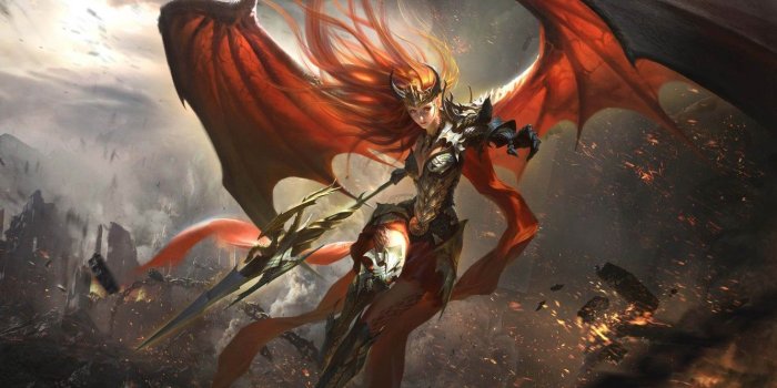 1332x850 Wallpaper girl, angel, warrior, League of Angels images for desktop