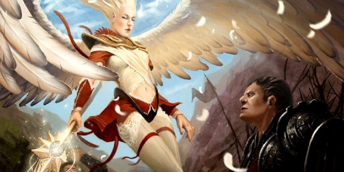 1164x931 Dreamy Fantasy Angel Warriors Wallpaper | Views Wallpapers