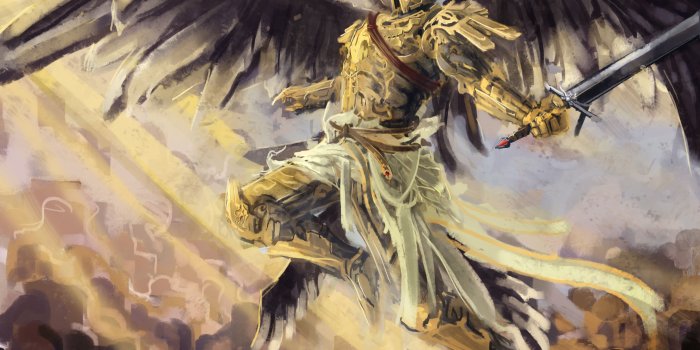 4000x2667 angels, Warriors, Painting, Art, Wings, Armor, Fantasy, Warrior