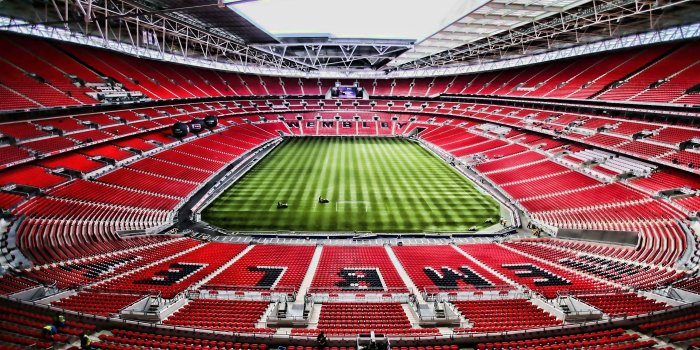 2560x1600 Download wallpapers Wembley Stadium, empty stadium, soccer, HDR