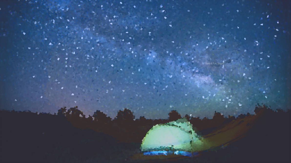 1192x670 Wallpaper Camping Night - Pixel Night (#845255) - HD Wallpaper Download