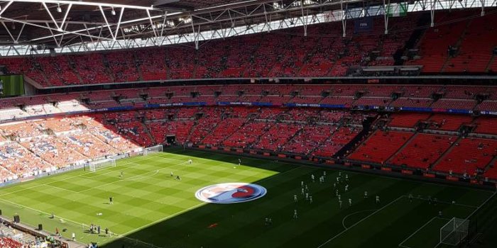 800x1066 Wembley Stadium, section 547, row 19, seat 219 - England football