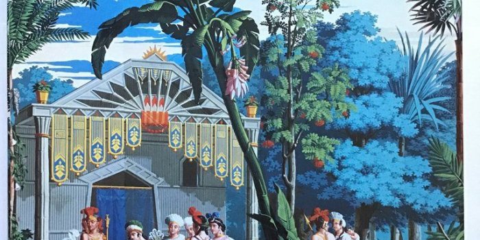 768x1024 French Scenic Wallpaper 1795-1865