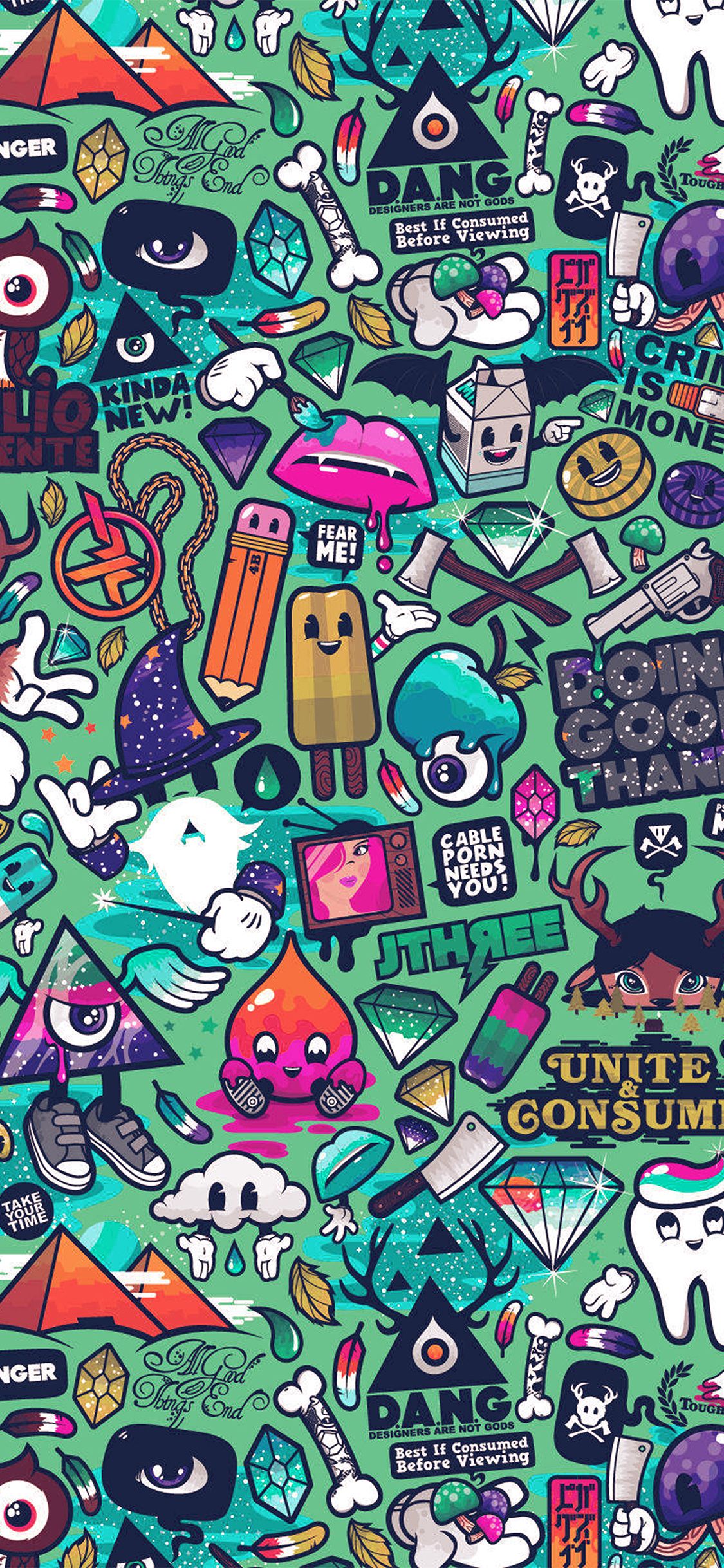 1125x2436 iPhoneXpapers.com | iPhone X wallpaper | aq62-art-work-pattern