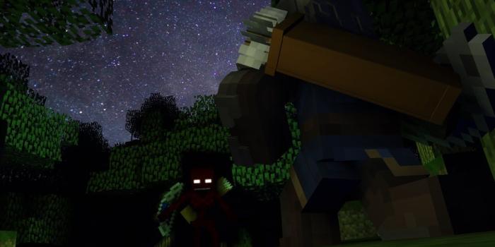 1280x720 Speed Art : Battle Red Skeleton (Minecraft Wallpaper)