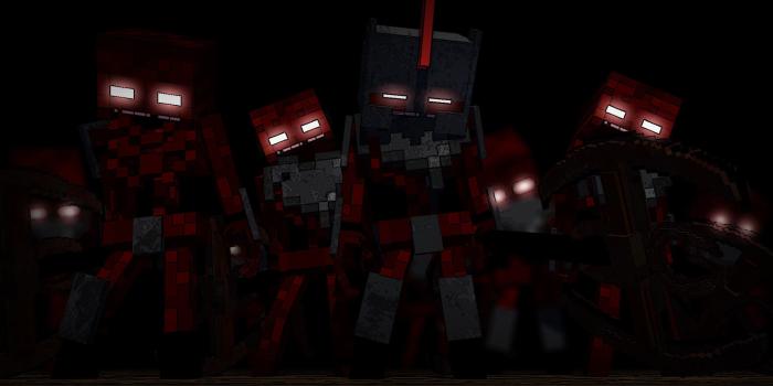 2048x1152 The Red Skeleton Army (Wallpaper) - Wallpapers and art - Mine-imator