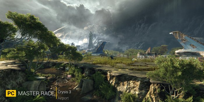 3840x2160 Tree, Cloud, pc Master Race, Crysis 3, Mountain 4K Ultra HD